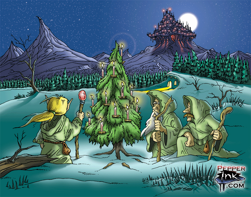 Read more about the article Fantasy Holiday Cards, Part 1