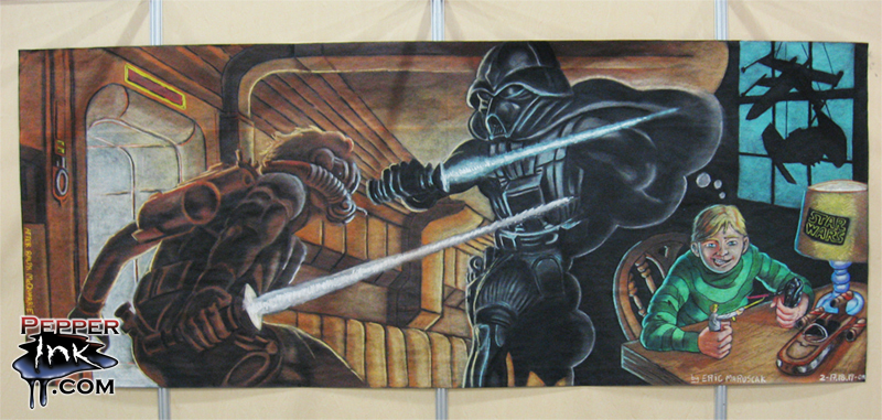 You are currently viewing NY Toy Fair – Star Wars Chalk Mural