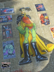 Read more about the article Library Chalk Art Class 2007 – Robin from Teen Titans
