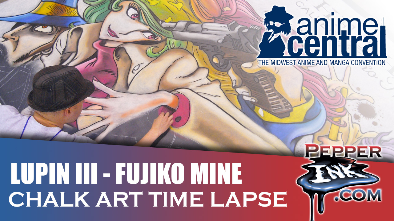You are currently viewing Video: Anime Central ‘Lupin the Third’ Chalk Art Time Lapse