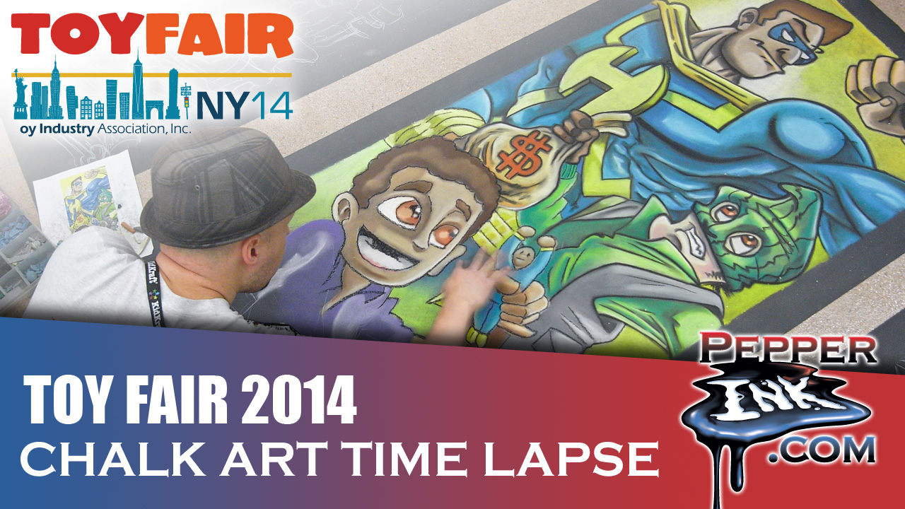 You are currently viewing Video: Toy Fair 2014 Chalk Art Time Lapse