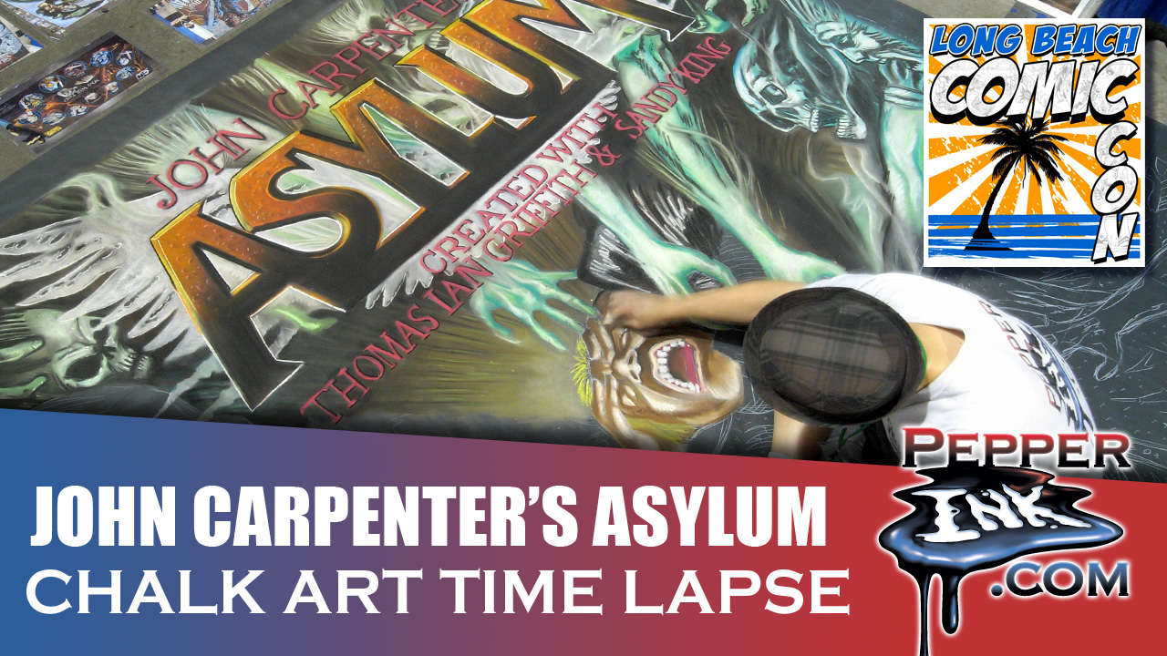 You are currently viewing Video: ASYLUM Chalk Art from the Long Beach Comic Con