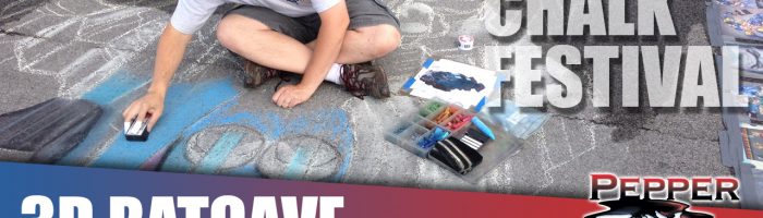 Video: 3D Chalk Art Batman and Batcave at the Sweet Chalk Festival