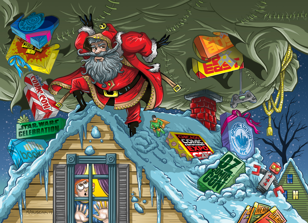 Read more about the article ReedPop 2014 Christmas Card Illustration