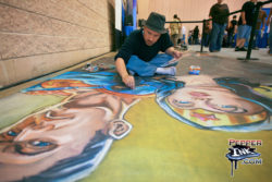 Read more about the article Wizard World Philadelphia 2008 Chalk Mural