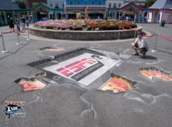 Read more about the article ESPN 3D Chalk Art at Lake Compounce Amusement Park