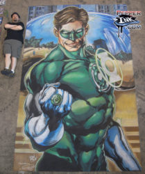 Read more about the article Photos from the 2011 C2E2 Ivan Reis Green Lantern Chalk Mural