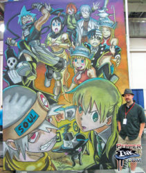 Read more about the article NY Anime 2009 Soul Eater Chalk Art Mural