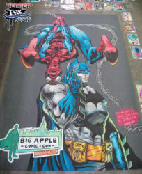 Read more about the article Spider-Man and Batman Chalk Art Mural at Big Apple Con 2009