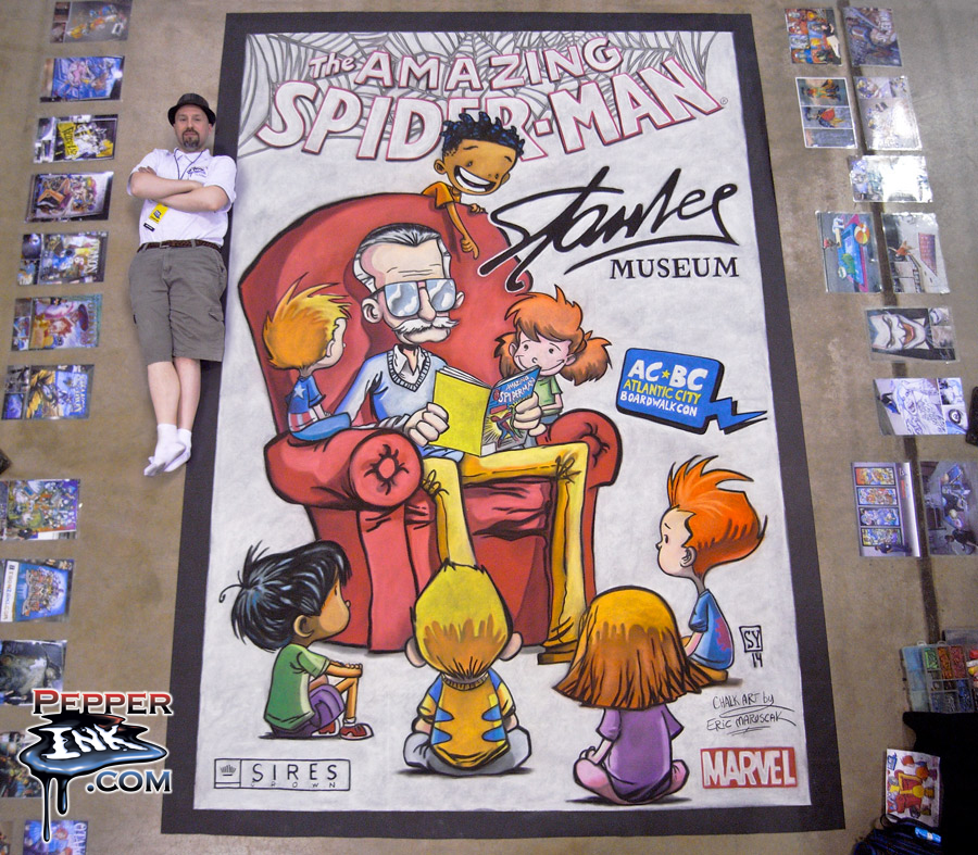 You are currently viewing Video: AC Boardwalk Con Chalk Art Time Lapse Video – Featuring Stan Lee