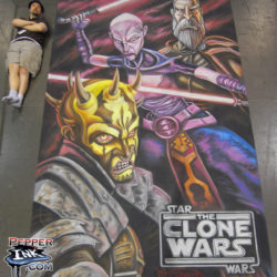 Chalk Art Clone War Villains with Savage Oppress for Lucasfilm