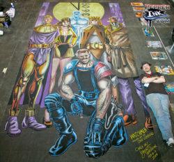Read more about the article New York Comic Con Watchmen Chalk Mural
