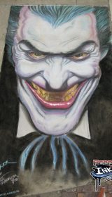 Chalk Art Joker from DC Comics by Alex Ross