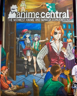 Anime Central Chalk Art Final Image