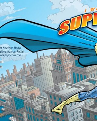 Jared Campbell Superhero Album Cover Cartoon