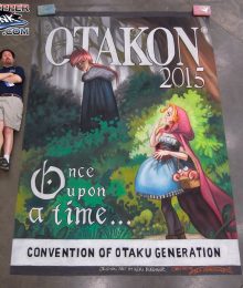 Chalk Art Anime Red Riding Hood at Otakon 2015