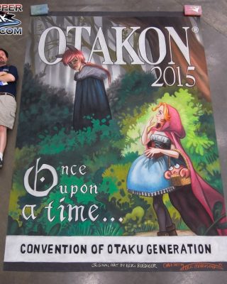 Chalk Art Anime Red Riding Hood at Otakon 2015