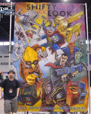 Chalk Art Video Games Reborn for Shifty Look at C2E2