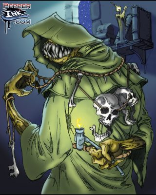 Skull Reaper creature illustration