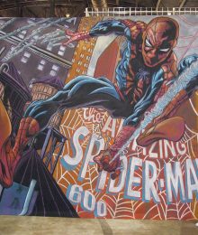 Chalk art of Joe Quesada Spider-Man 600 Marvel Comics Cover
