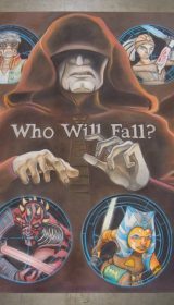 Chalk Art Clone Wars Season 5 for Lucasfilm at Star Wars Celebration