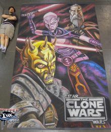 Chalk Art Clone War Villains with Savage Oppress for Lucasfilm