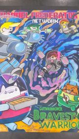 Chalk Art of The Bravest Warriors for Channel Frederator