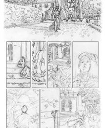 Sumi and Kei Comic Page Sketch 6